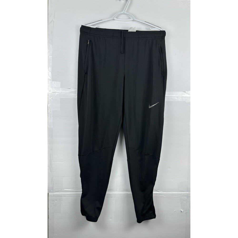 Nike Men's Small Black Track Pants Tapered Zip Pockets Style DB4107-010